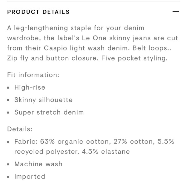 FRAME DENIM NWT LE ONE SKINNY BLUE JEANS CASPIO MID-RISE SKINNY FIT - Picture 13 of 14